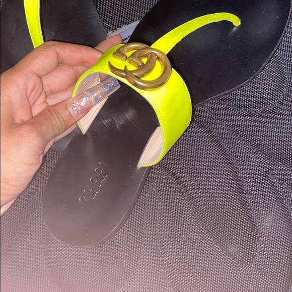 Lime green gucci sandals Clearance